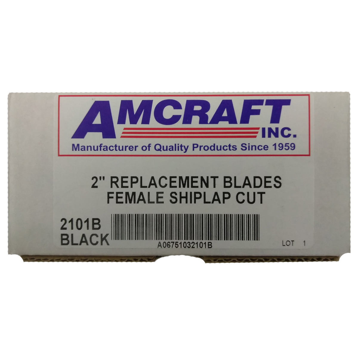 Amcraft Black Female Shiplap Replacement Blades